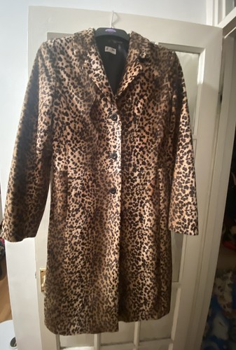 Leopard faux velvety fur long - leopard,