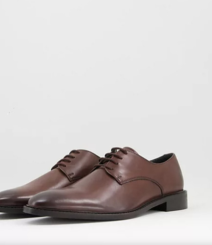Topman men leather brown - leather,