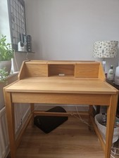Knowle Compact Pull Out Oak Desk