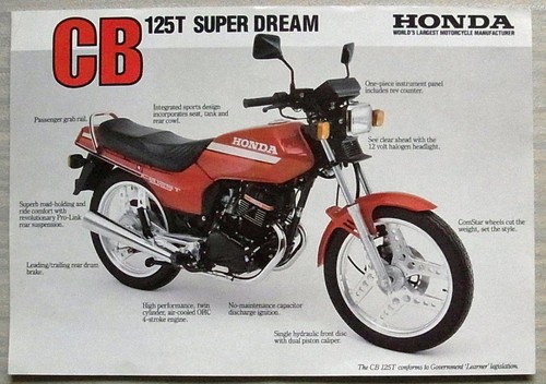 Honda cb125t super dream - cb125t,
