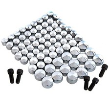 Chrome Nut & Bolt Cap Toppers