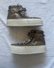 Lumberjack women’s platform copper buckle high tops hi tops sneaker shoes sz 4