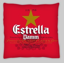 Estrella beer cushion cover - estrella,