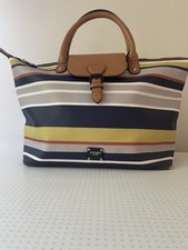 Principles Retro Tote Bag Handbag by Ben de LISI Striped