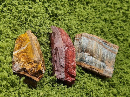 Rough tigers eye stones set - eye,