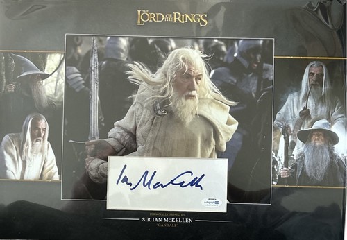 Ian mckellen signed mounted - ian,
