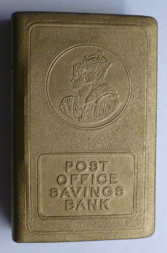 Post office savings bank metal - post,
