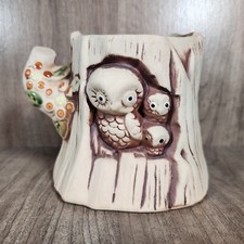 Vintage Owl Family In Tree