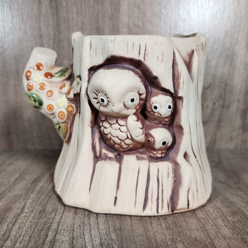 Vintage owl family tree - owl,