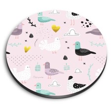 Round fridge mdf magnet - 1x,