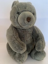 Gund Bear Grey Large Soft Plush Toy 18” USA Vintage