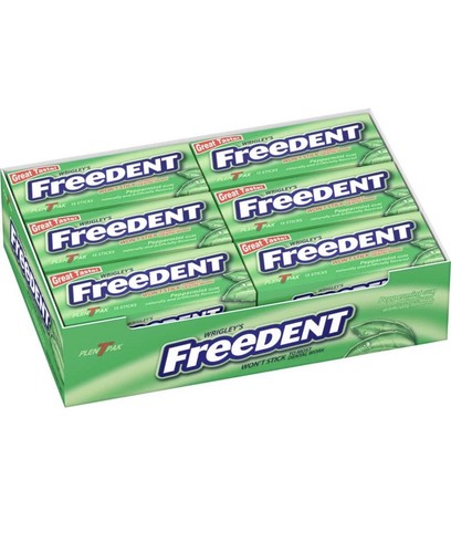 Freedent peppermint chewing - peppermint,