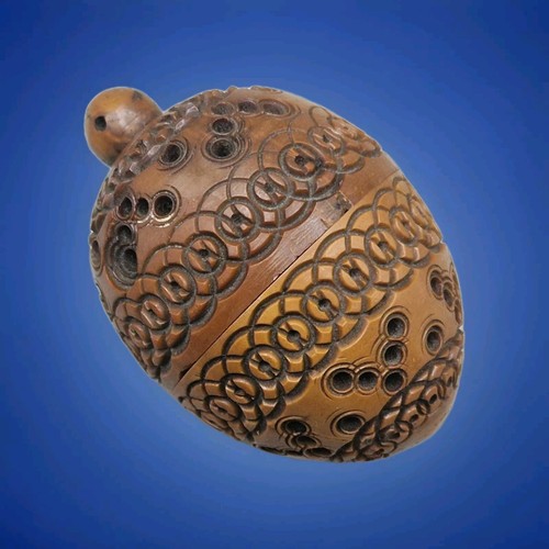 Antique hand carved coquilla - carved,