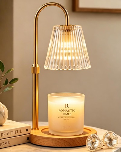 Candle warmer lamp with timer - candle,