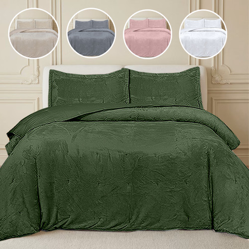 Velvet quilted bedspread bed - quilted,