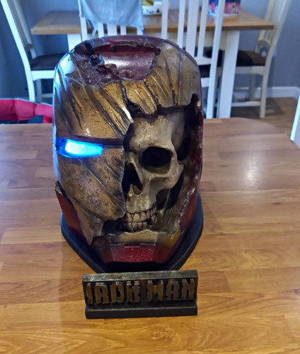 Iron man bust statue prop - man,