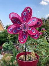 2x Pink Peacock Decorative