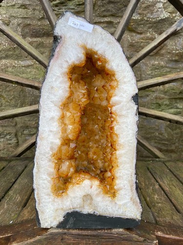 Citrine geode 247 crystal - geode,