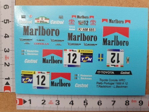 Decals toyota corolla wrc - decals, 1/43