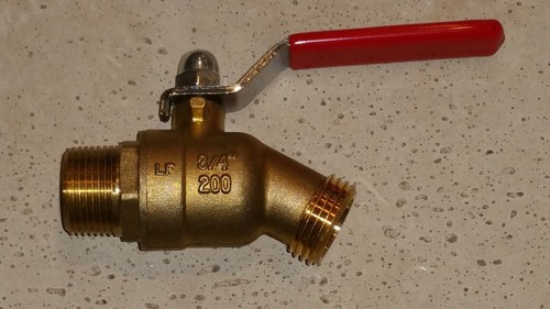Red handle npt male - handle,