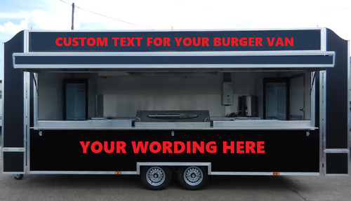Catering stickers burger van - catering, stickers,