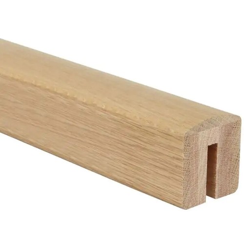 Oak glass grooved handrail for - handrail,