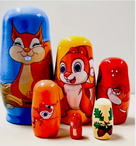 Russian dolls squirrel - russian,