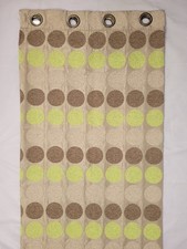 Pair of Next Curtains Spotty Green Neutral Fully Lined 53" Wide x 90" Drop