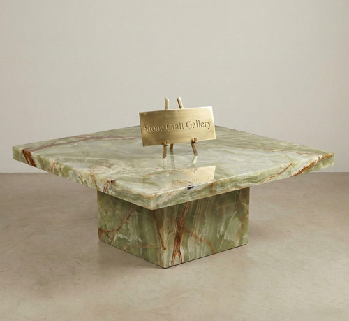 Luxury square green onyx - luxury,