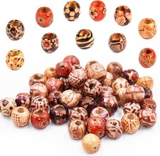 300 Pcs 12mm Natural Painted