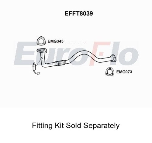 Pipe front exhaust - front,