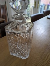 Royal Brierley Bruce Cut Crystal Decanter with Original Stopper In VGC