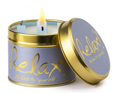 Lily flame relax scented tin - relax,