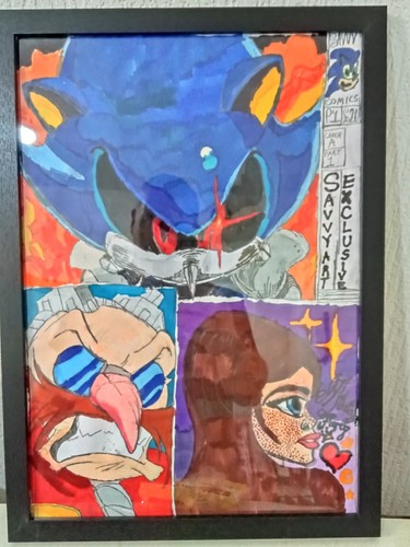 Hand drawn picture metal - picture,