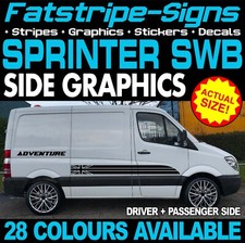 to fit MERCEDES SPRINTER SWB STICKERS GRAPHICS DECALS CAMPER VAN MOTORHOME