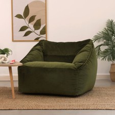 Adults Velvet Armchair Bean