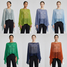 WOMENS BOHO KNIT PONCHO