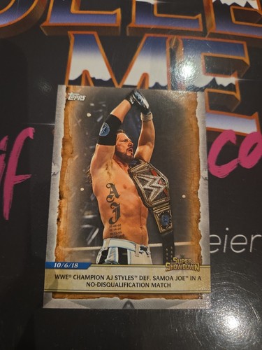 Topps wwf wwe styles super - aj,