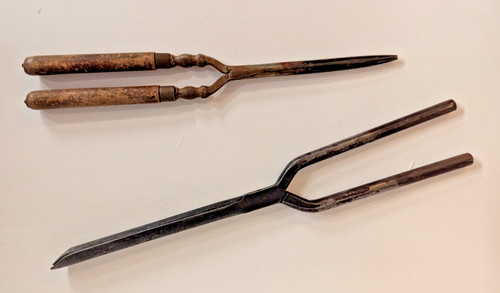 Pairs antique hair - of,
