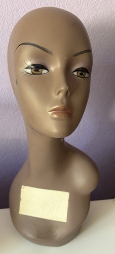 Vintage female mannequin head - female,