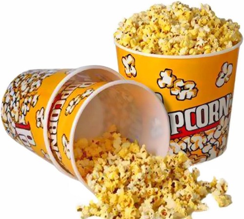 Retro style plastic popcorn - style,