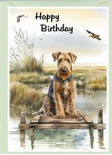 Airedale Terrier Dog (4"x 6")