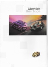 CHRYSLER range UK brochure - incl Prowler, Viper GTS-R, Concepts - 1997 - MINT