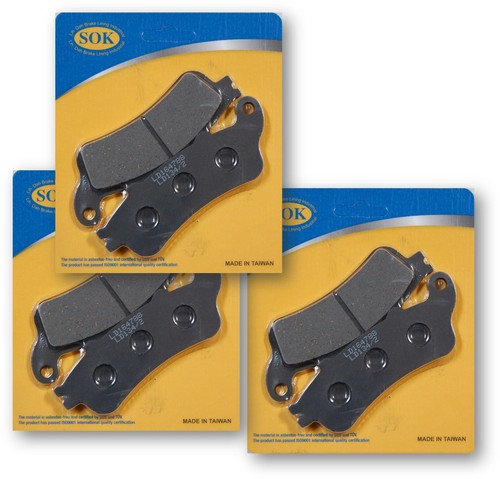 Front rear brake pads fit - brake,