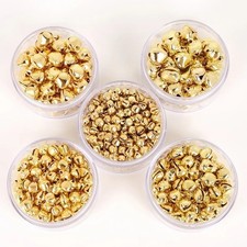 Gold Jingle Bells (50-300pcs) - Iron Christmas Ornaments for Tree, DIY & Decor