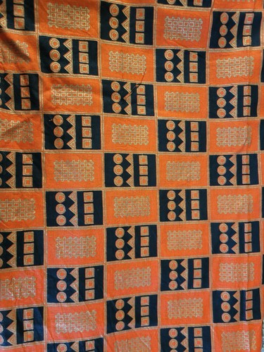 Vintage orange geometric