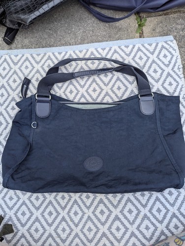 Kipling navy blue large bag - navy,