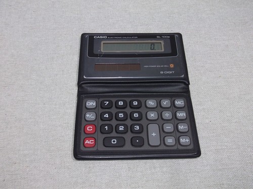 Vintage 1980s casio 100b - casio, sl-100b