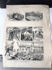 Newbury & District Railway - 5 x Drawings - The Graphic - May 6, 1882