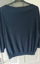 Celtic Clothing Blue Organic Merino Wool Supersoft jumper, Uk 16-18,see details 